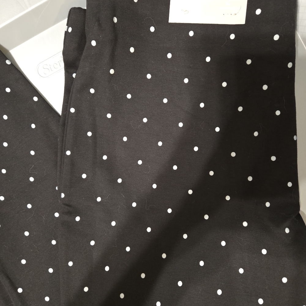 Chico's Black/White Polka Dot Leggings